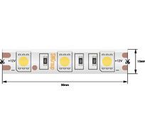 Лента со скотчем 3М светодиодная стандарт 5050, 60 LED/м, 14,4 Вт/м, 12В , IP65, Цвет: Теплый белый 00-00009266_SW